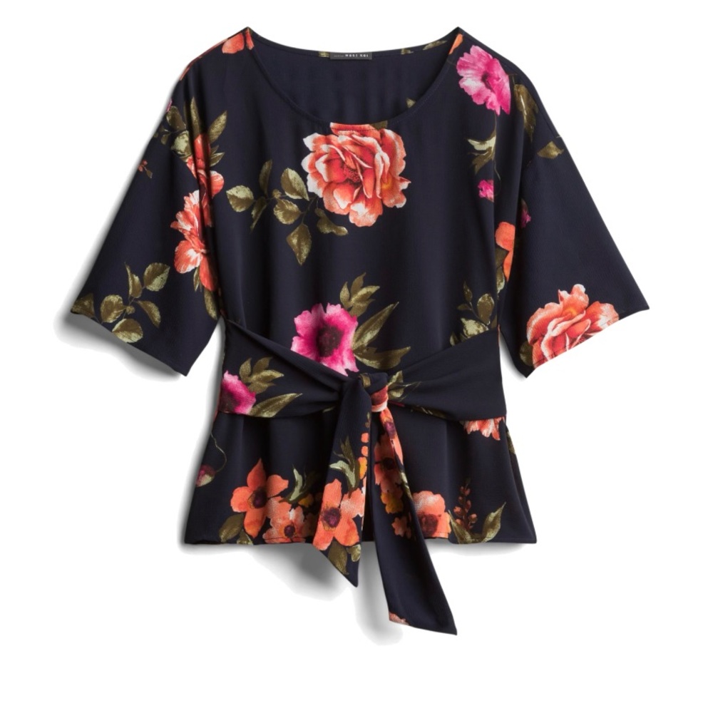 West Kei Julianne Tie Front Blouse